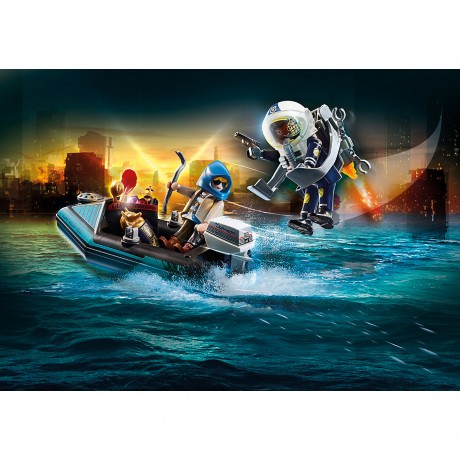PLAYMOBIL PLAYMOBIL 70782 Polizei-Jetpack: Festnahme des Kunstraubers PLAYMOBIL 70782 Police Jetpack: арестуйте вора произведений искусства