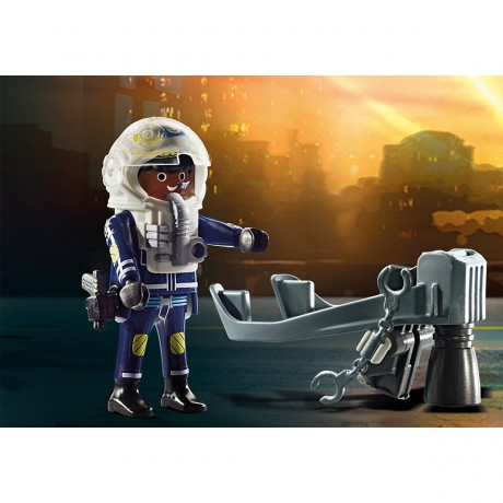 PLAYMOBIL PLAYMOBIL 70782 Polizei-Jetpack: Festnahme des Kunstraubers PLAYMOBIL 70782 Police Jetpack: арестуйте вора произведений искусства