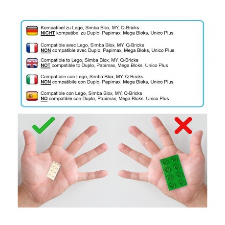 Katara 100 rote Bausteine in Dachform 100 красных строительных блоков в форме крыши