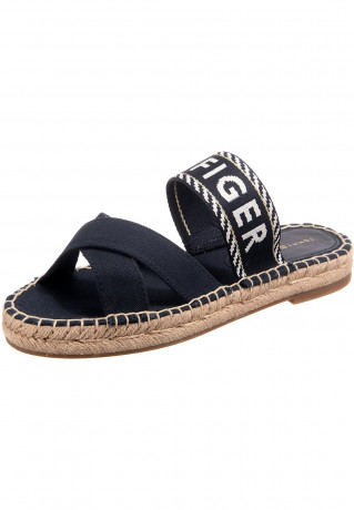 Tommy Hilfiger PANTOLETTEN Mules dunkelblau СЛАЙДЫ Мюли темно-синий