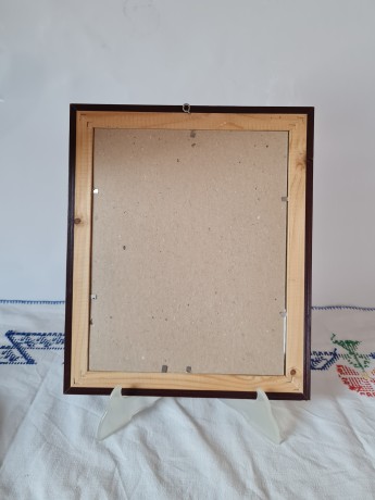 Adolphe Yvon Репродукция картины "Атака кирасир при Рейшсоффене" худ. Адольф Ивон, 30см x 25.5см, Германия, 1970-80гг.