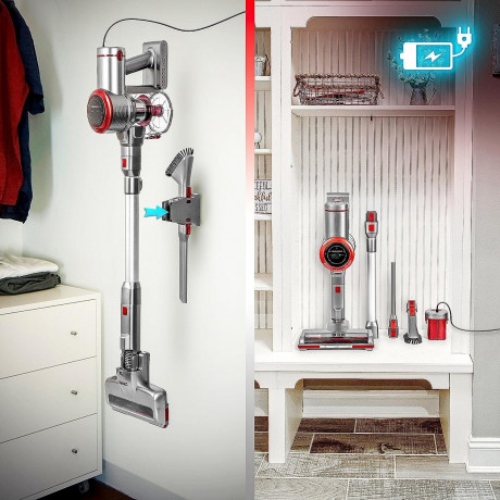 Duronic Duronic Akku-Stielstaubsauger, VC28 Akku Staubsauger, Burstenstaubsauger kabellos, Handstaubsauger  Беспроводной пылесос Duronic, беспроводной пылесос VC28, пылесос с беспроводной щеткой, ручной пылесос