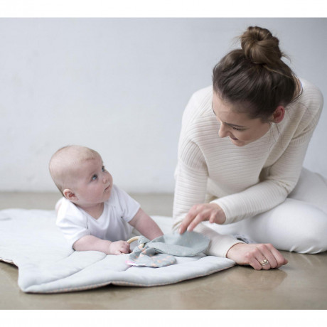 Motherhood Beissring aus Holz mit Baumwollblatter Деревянный прорезыватель с хлопковыми листьями