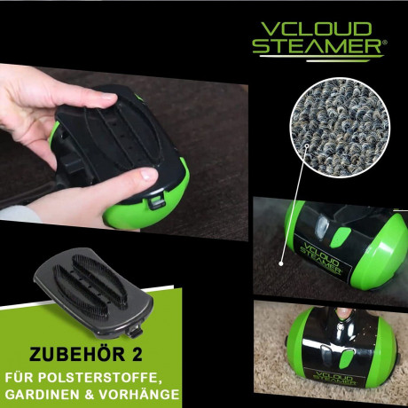 Best Direct® Best Direct® Dampfburste V Cloud Steamer®, 1000,00 W, tragbare Dampfburste fur Kleidung, Polster und Bugelfalten  Паровая щетка Best Direct® V Cloud Steamer®, 1000,00 Вт, портативная паровая щетка для одежды, обивки и разглаживания складок.