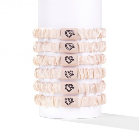Silke London Coco SILKE Hair Ties Champagne Коко Резинки для волос SILKE