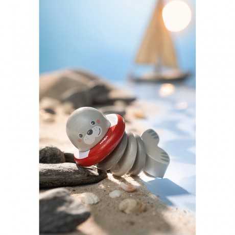 Haba Greifling Klapperfigur Robbe Сжимая игрушечную погремушку