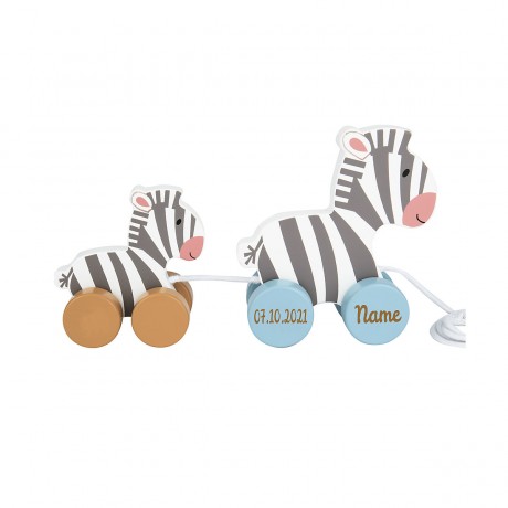 elefantasie Ziehtier Zebra personalisiert mit Namen Притягательная зебра с именем