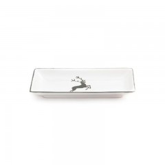 Gmundner Keramik Gmundner Keramik Grauer Hirsch Snackschale 22x11x2,7 cm Миска для закусок Gmundner Ceramics Grey Deer 22x11x2,7 см