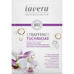 lavera 3-fach wirksame Hyaluronsauren & Karanjaol Straffende Tuchmaske 3-х кратная эффективная укрепляющая тканевая маска с гиалуроновой кислотой и каранджаолом