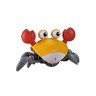 frler frler Krabbelnde Krabbe Baby Spielzeug mit Musik und LED-Leuchten Krabbelspielzeug fur Kinder frler Ползучий краб