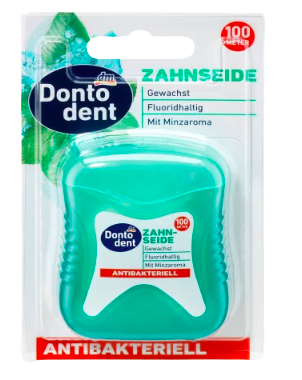 DONTODENT Zahnseide antibakteriell Донтодент Нить для зубов антибактериальная, 100 м