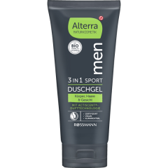 Alterra 3in1 Sport Dusch-Shampoo Koffein &amp; Bio-Lemongras Шампунь и гель для душа 2в1 Кофеин и Лимонник с органическим лимоном 200 г