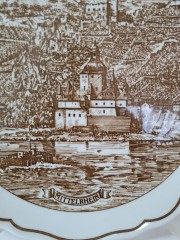 Hutschenreuther 1814 Декоративная тарелка "Винодельческие регионы Германии", 20см, Германия, 1970-80гг.