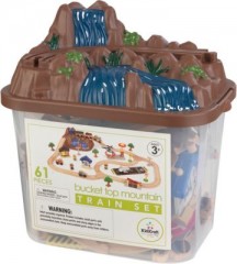 KidKraft Holzeisenbahnset Mountain mit Aufbewahrungsbox Деревянный поезд Гора с ящиком для хранения