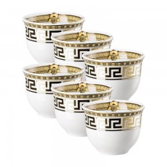 Rosenthal meets Versace Rosenthal Versace Prestige Gala Becher klein ohne Henkel 0,08 L Set 6-tlg. Rosenthal Versace Prestige Gala Кружка маленькая без ручки 0,08 л набор из 6 предм.