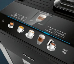 SIEMENS SIEMENS Kaffeevollautomat EQ.5 500 integral TQ505D09, einfache Bedienung, integrierter Milchbehalter, 2 Tassen gleichzeitig  Полностью автоатическая кофемашина SIEMENS EQ.5 500 встроенная TQ505D09, простая в использовании, встроенный контейнер для