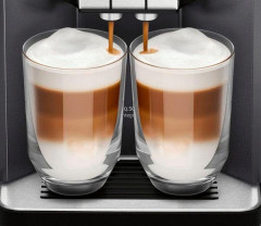 SIEMENS SIEMENS Kaffeevollautomat EQ.5 500 integral TQ505D09, einfache Bedienung, integrierter Milchbehalter, 2 Tassen gleichzeitig  Полностью автоатическая кофемашина SIEMENS EQ.5 500 встроенная TQ505D09, простая в использовании, встроенный контейнер для