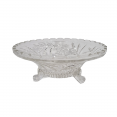 Миска сервировочная винтажная Walther Glas, стекло, 21.5 см, Германия, 1970-80гг.