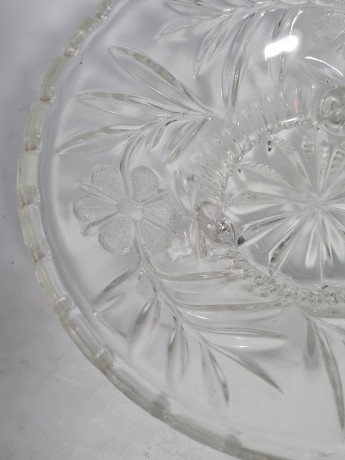 Миска сервировочная винтажная Walther Glas, стекло, 21.5 см, Германия, 1970-80гг.