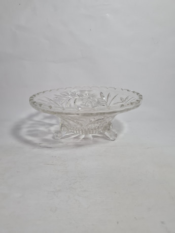 Миска сервировочная винтажная Walther Glas, стекло, 21.5 см, Германия, 1970-80гг.