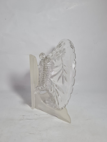 Миска сервировочная винтажная Walther Glas, стекло, 21.5 см, Германия, 1970-80гг.