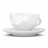 Fiftyeight Products TV Tassen Kaffeetasse weiss glucklich 0,20 L Чашки TV кофейная чашка белая happy 0,20 л