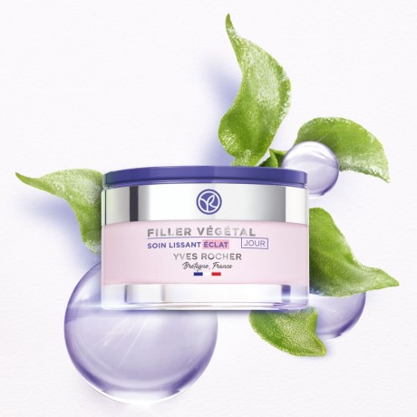Yves Rocher Filler Vegetal Glattende Tagespflege Glow  Filler Vegetal Smoothing Day Care Glow