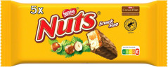 Nestle Nuts Schokoriegel mit Nuss und Karamell 5x30g Молочный шоколад с карамелью фундуком 5x30г
