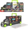 Dickie Toys Small Truck Carry Case mit Rampe im Mitnehmkoffer inkl. 4 Die-Cast-Fahrzeuge Переносной кейс для небольших грузовиков с рампой в переносном кейсе, включая 4 литых автомобиля.