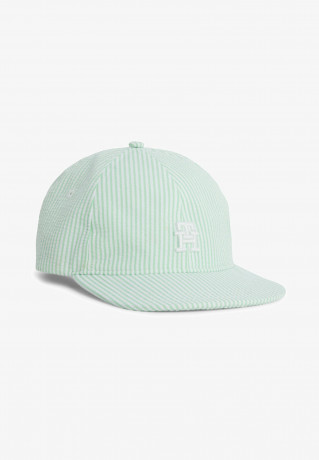 Tommy Hilfiger SUMMER SEERSUCKER Cap spring lime stripe SUMMER SEERSUCKER Кепка Весенняя полоска лайма