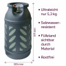 BlueCraft BlueCraft Gaskocher Camping Gas-Kocher 2-flammig mit Zundsicherung, mit Gasschlauch, Gasregler und Gasflasche 10kg, leer  Газовая плита BlueCraft, газовая плита для кемпинга, 2 пламени, с предохранителем, с газовым шлангом, газовым регулятором и