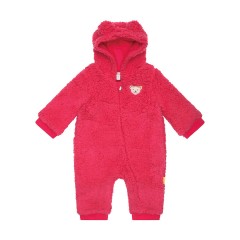 Steiff Einteiler Steiff Classic Baby aus Plusch mit Teddykapuze Overalls Сплошной плюшевый комбинезон Steiff Classic Baby с плюшевым капюшоном