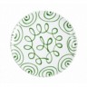 Gmundner Keramik Gmundner Keramik Grungeflammt Speiseteller Cup d: 25 cm / h: 2,8 cm Керамическая тарелка Gmundner с зеленым пламенем, д: 25 см / высота: 2,8 см
