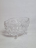 Салатница винтажная Anna Hutte Im Stil на ножках, хрусталь, 13 x 9 x 7,5 см, Германия, 1960-70гг.