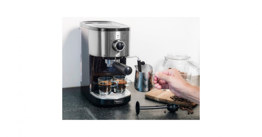 Bestron Bestron AES800STE, Espressomaschine edelstahl (geburstet)/schwarz  edelstahl (geburstet), schwarz Bestron AES800STE, кофемашина для эспрессо, нержавеющая сталь (матовая)/черный