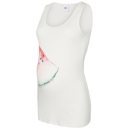 mama licious Umstands Tank Top MLWATERMELON snow white
