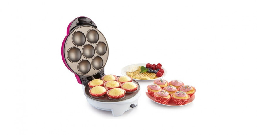 gorenje gorenje Waffeleisen WCM702 PW pink/weiss, 700 Watt  pink/weiss Вафельница Gorenje WCM702 PW розовая/белая, 700 Вт