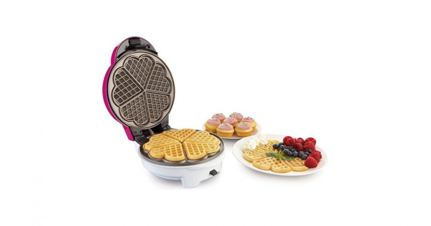 gorenje gorenje Waffeleisen WCM702 PW pink/weiss, 700 Watt  pink/weiss Вафельница Gorenje WCM702 PW розовая/белая, 700 Вт