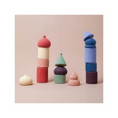 Montessori® Stadt-Bausteine in Regenbogenfarben Городские строительные блоки в цветах радуги