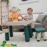 LittleTom Spieltisch oval inkl 1 Stuhl Dunkelgrun Игровой стол овальный