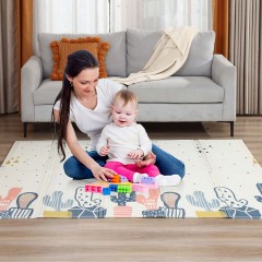 Baby Vivo Spielmatte Spielteppich doppelseitig Kaktus Коврик для игрушек двухсторонний кактус