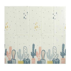 Baby Vivo Spielmatte Spielteppich doppelseitig Kaktus Коврик для игрушек двухсторонний кактус