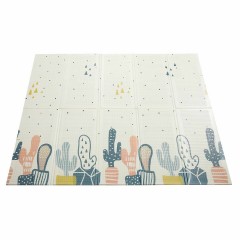 Baby Vivo Spielmatte Spielteppich doppelseitig Kaktus Коврик для игрушек двухсторонний кактус