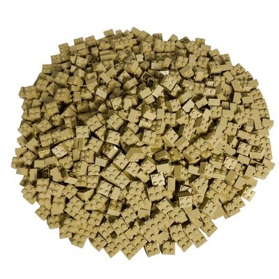 LEGO LEGO 2X2 Steine Beige -  Classic, Basic, City - Tan - 3003 Stuckzahl 250 Stueck LEGO 2X2 Bricks Beige — Classic, Basic, City — Tan — 3003 шт. 250 шт.