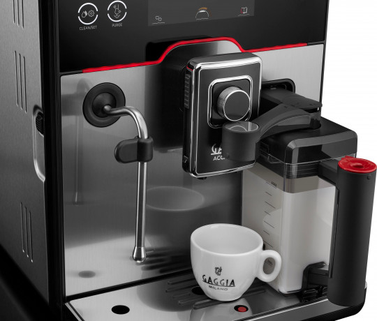 Gaggia Gaggia Kaffeevollautomat Accademia Stainless Steel, vom Erfinder des Espresso Barista@Home dank Espresso-Plus-System  Полностью автоматическая кофемашина Gaggia Accademia из нержавеющей стали от изобретателя эспрессо Barista@Home благодаря системе 