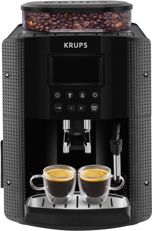 Krups Krups Kaffeevollautomat EA8150, Arabica Display, LCD-Display, Speichermodus, Dampfduse fur Cappuccino  Полностью автоматическая кофемашина Krups EA8150, дисплей арабика, ЖК-дисплей, режим памяти, паровая насадка для капучино