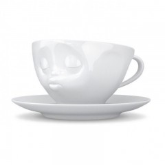 Fiftyeight Products TV Tassen Kaffeetasse weiss kussend 0,20 L Чашки TV кофейная чашка белая целующаяся 0,20 л