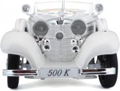 Maisto Modellauto Mercedes 500K Typ Specialroadster 1936 (weiss Модель автомобиля Mercedes 500K тип Specialroadster 1936 г. (белый