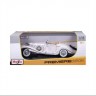 Maisto Modellauto Mercedes 500K Typ Specialroadster 1936 (weiss Модель автомобиля Mercedes 500K тип Specialroadster 1936 г. (белый