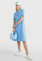 Tommy Hilfiger OPENWORK  Shirt dress hydrangea blue АЖУР Платье-рубашка гортензия синяя